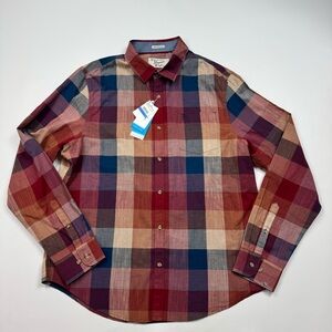 NWT Original Penguin Plaid Button Down Shirt Size XL